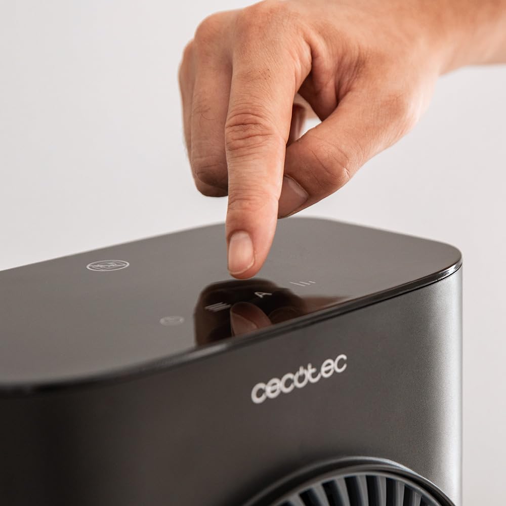 Cecotec Riscaldatore ReadyWarm 2070 Max Force Smart Black. Termoventilatore, 2000 W, 2 Livelli di Potenza, 3 Modalità di Funzionamento, Display LED e Telecomando
