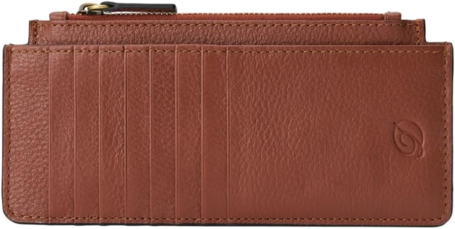 Long Pebbled Stacker Wallet – Leather Multifunctional Wallet for Women - Multiple Card Slots and Zipper Pocket - Elegant & Versatile - Women's Wallet & Accessories - Ash
