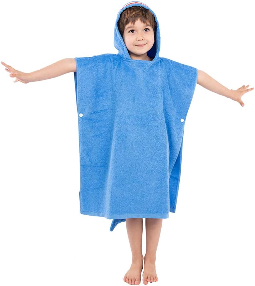 asciugamano per piscina con squalo per bambini