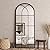 ZMYCZ Mirror Full Length, 71"x32" Large Arched Mirror, Window Pane Wall Mirror, Black Full Body Mirrors, Oversize Farmhouse Standing Mirrors Hanging or Leaning for Living Room, Entryway, No Stand