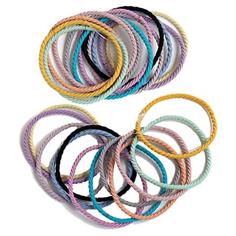 100Pcs Cotton Toddler Hair Ties Seamless Hair Bands Elastic Ponytail Holders for Girls and Kids Cover