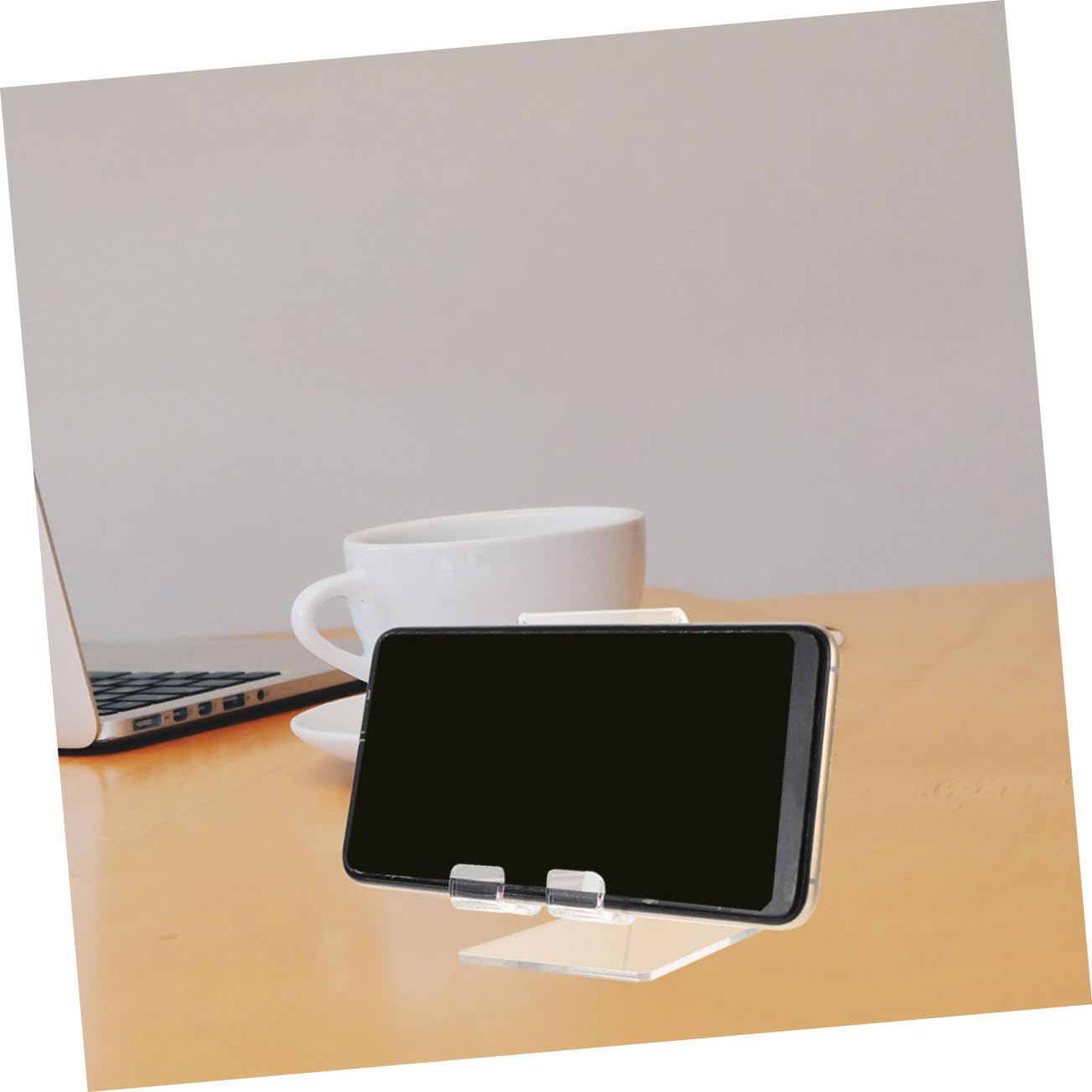 Espositore porta borse in plexiglass trasparente per negozi