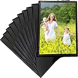 Sooyee 8 Pack 2.5X3.5 Magnet Photo Frame Refrigerator, Magnetic Picture Holder, Magnetic Picture Frame Fridge(Black)