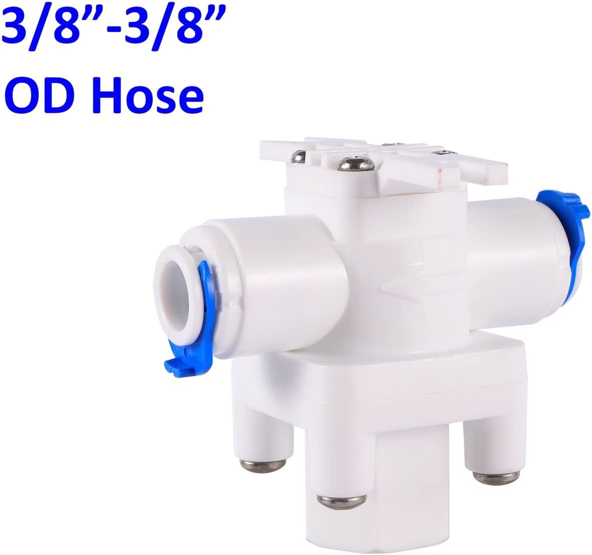RO Water Straight Plastic Ball Valve 1/4 Quot; 3/8 Quot; OD Hose Quick Connect 1/4 Quot; 3/8 Quot; Male 1/2 Quot; Female Reverse Osmosis Aquarium Fitting 1Pcs(3I8Pressure reducing)
