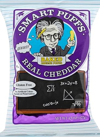 Pirate's Booty Smart Puffs, Real Cheddar, 4.5oz Grocery Sized Bag, Gluten Free, Healthy Kids Snacks