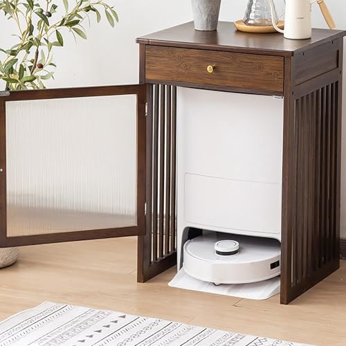 Meuble pour aspirateur robot compact : cachez votre station de charge avec style - 8