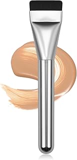 Brocha de base plana para maquillaje líquido,...