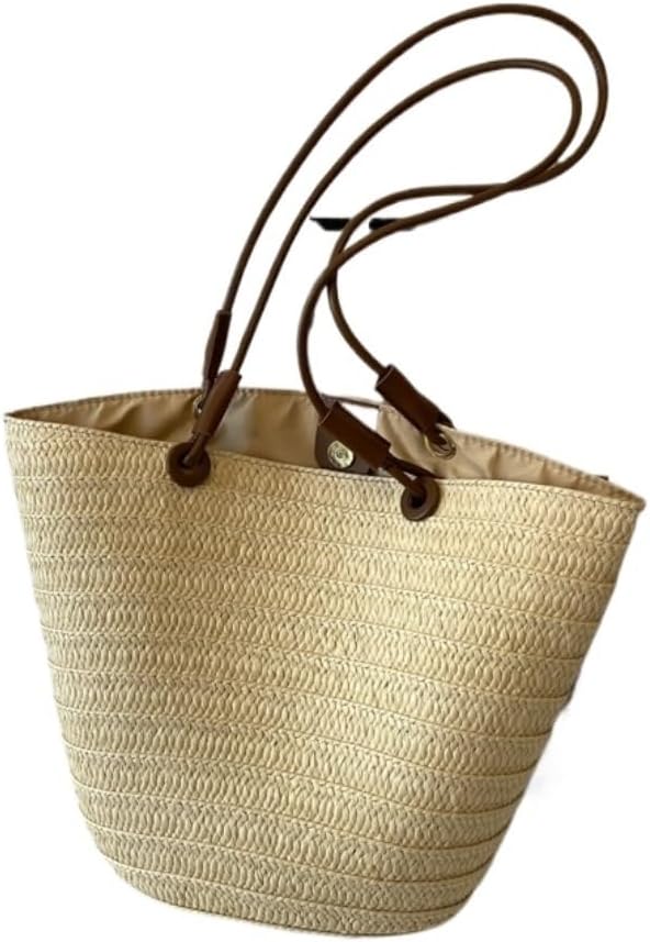 Handbag Straw Woven Bag Women Summer Fashion Woven Bag Seaside Beach Bags Shoulder Tote Bags Straw