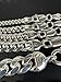 HarlemBling Solid 925 Sterling Silver Miami Cuban Link Chain - 2-12mm 18-30