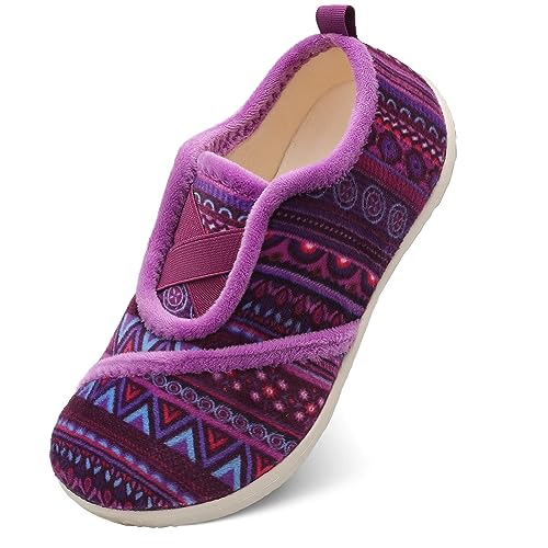 JIASUQI Womens Slip-on Moccasin Slippers for Women Bedroom Shoes Slippers ...