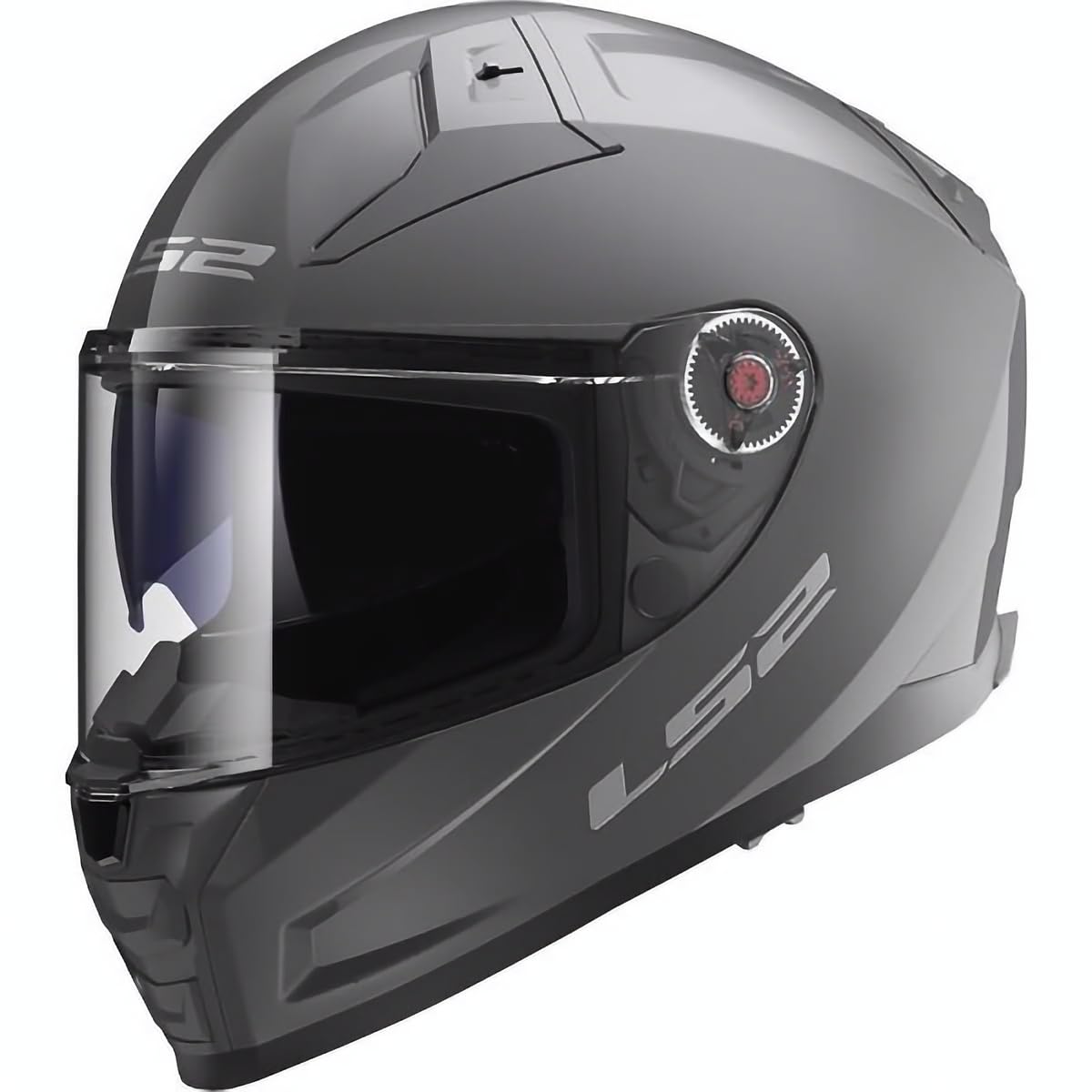 LS2, Integralhelme motorrad VECTOR II solid nardo grey, M | Beschlaghemmend