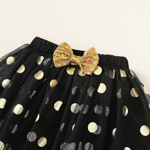 Image of LYSMuch Toddler Girls Long-Sleeve Birthday Outfits Shirt | 2T-10Y Mesh Tutu Skirt Set cake party