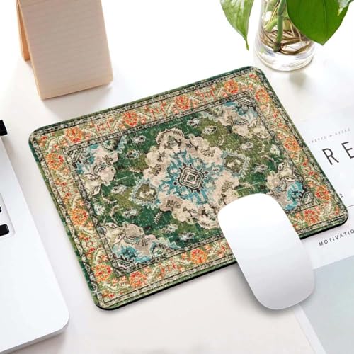 Image of Carpet Pattern Mousepad - Small Non-Slip Rubber Carpet Design Printed Computer Mouse Pad 19x22cm (FMP0237)