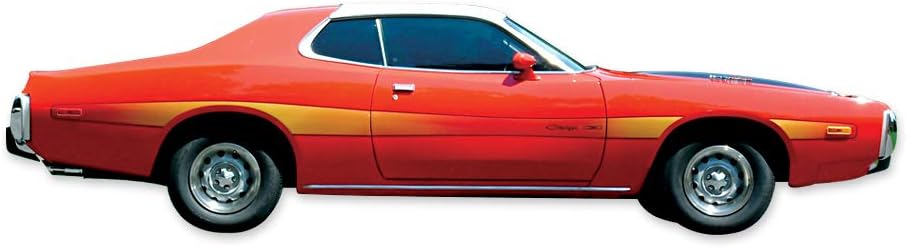 1973 1974 Dodge Charger Rallye Reflective Decals & Stripes Kit - Reflective RED