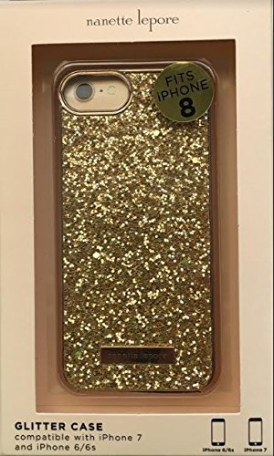 Nanette Lepore - Protective Case for Apple iPhone 6/6s/7/7s/8 - Gold Glitter