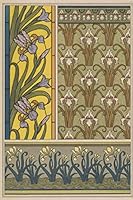 Journal: Iris Art Nouveau Notebook, 6"x9", 240 Pages 1730817211 Book Cover