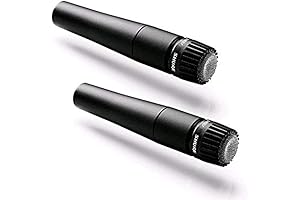 Shure SM57-LC Dynamic Instrument Microphone 2-Pack: Capture Audio Clarity with Precision