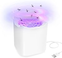 Tiptop Home Elektromos Rovarcsapda - UV Fényes Szúnyogirtó, Légycsapda, Éjszakai Fény, USB-s, Konyha, Hálószoba, Iroda Használatra, Fehér 1