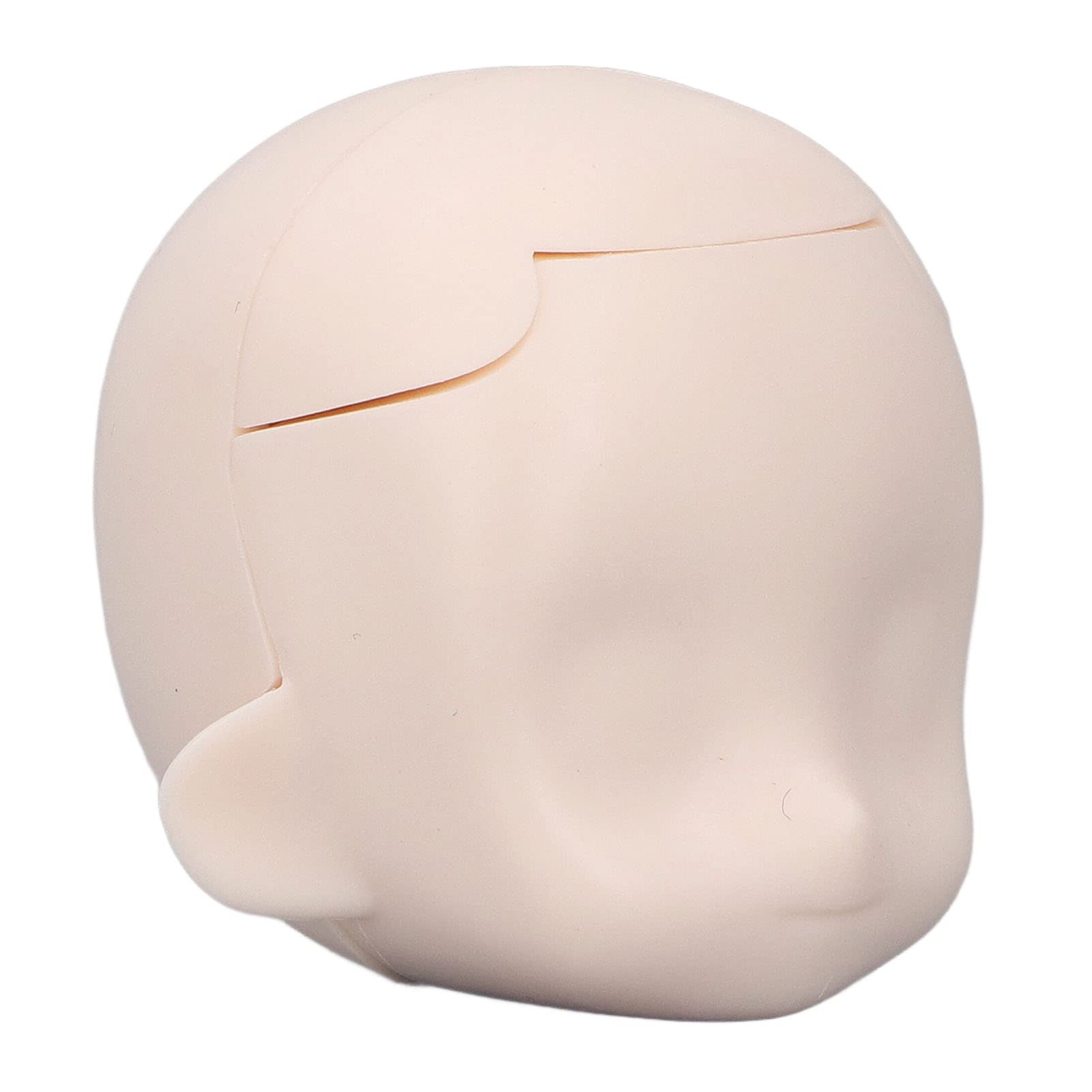1/12 Scale Blank Doll Head For Ball Jointed Dolls - Removable Plastic Cement Head For Custom Makeup (Coffee Color)-980456