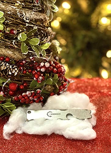 Iceboxx Pry Bar – Edc 4 Inch Titanium Mini Pry Bar Tool – Multipurpose Tool For Diy Enthusiasts, Professional Use – Innovative Tile Tools With Pocket Clip, Bottle Opener, Lanyard Hole Every Day Carry #TOP7