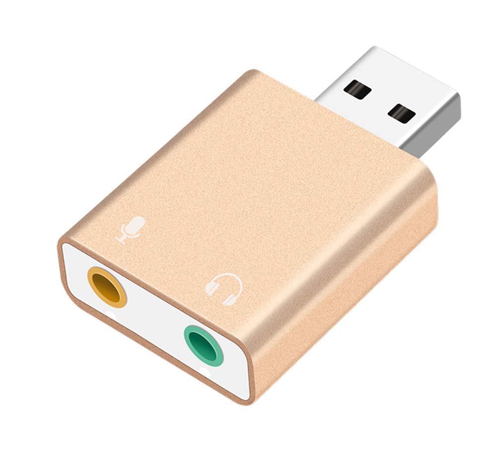 CLUSPEX Aluminum Alloy USB 7.1 External Sound Card Adapter with 3.5mm Jack Headset Microphone for PC Laptop (Random Color)-picture-14