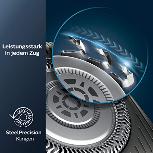Philips Series 5000 Elektrischer Nass- und Trockenrasierer S5579/50, Leistungsstarke und sanfte Rasur dank Steelprecision-Schersystem - Image 3