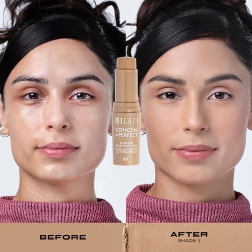 Image of Milani Conceal + Perfect Blur Out Skin Tint Foundation 07-Light Medium | Nourishing Light To Medium Coverage Tinted Moisturizer. Creamy, Buildable Coverage. Up To 12Hr Wear. Pore Blurring Soft Matte