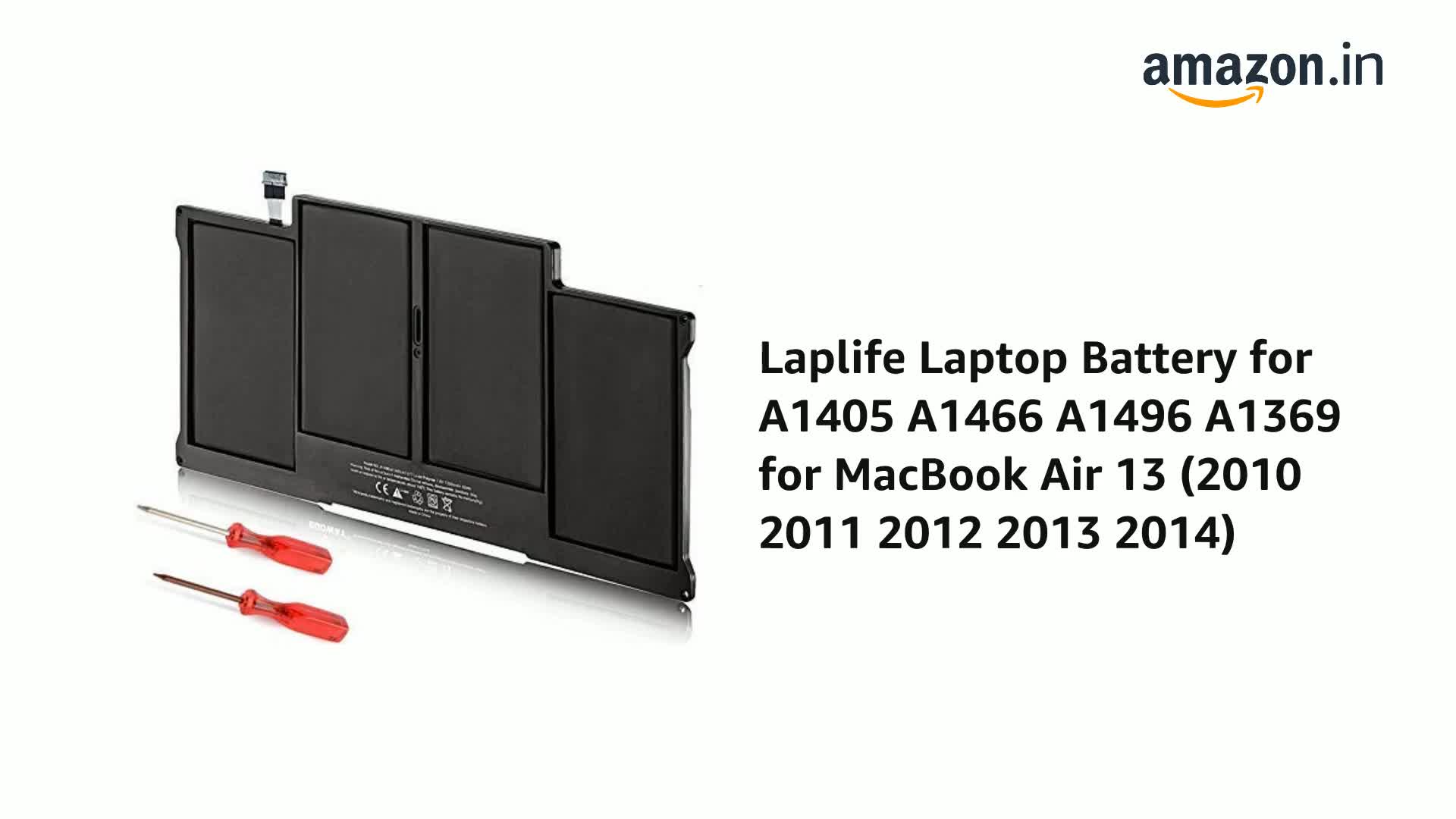 Laplife Laptop Battery for A1405 A1466 A1496 A1369 for MacBook Air