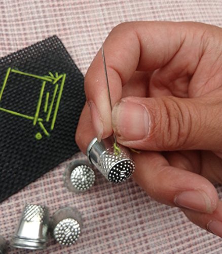 Honbay 50Pcs Silver Sewing Quilting Metal Thimbles Diy Craft Finger Protector #TOP4