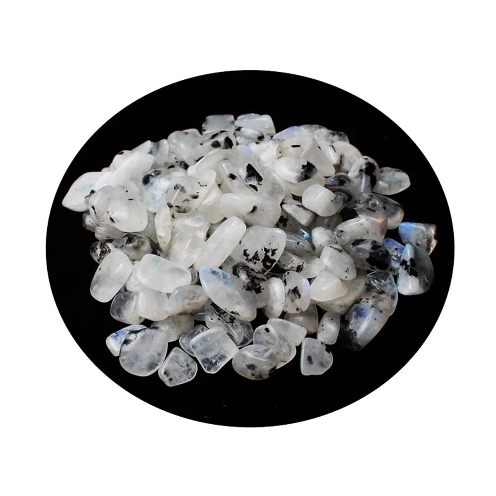 Cristal Natural Grava Luna Piedra Cuarzo Cristal Decoración del hogar Acuario for Piedra Inicio Colecciones (Size : 500g)