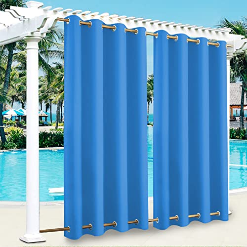 Jardín - Cortinas exteriores para balcón, terraza, porche, 100 x 175 cm, resistente a la intemperie, pantalla P con parabrisas impermeable, parasol