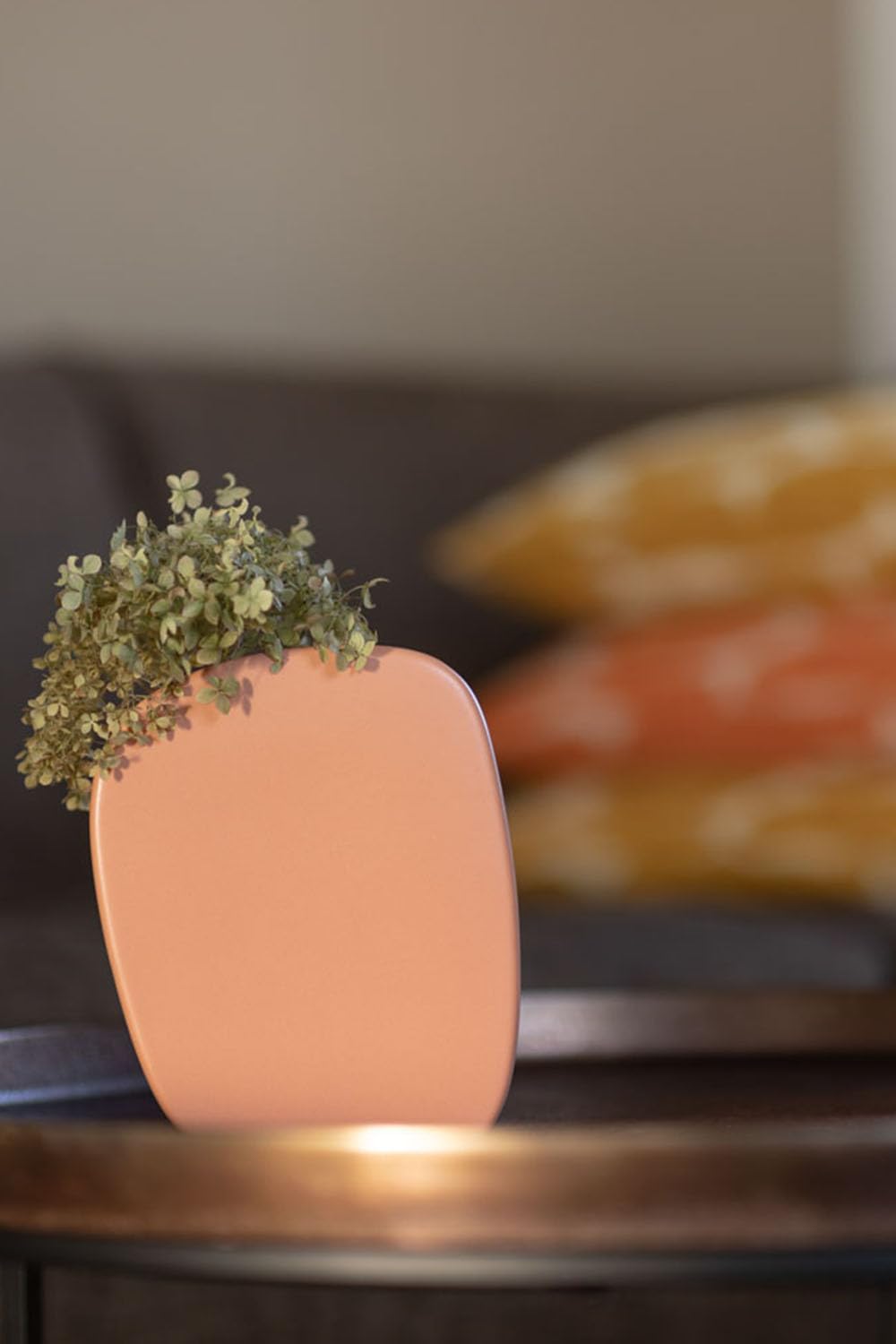 Modern Art Stoneware Apricot Vase for Modern Home Decor Flower Vase Boho Decor Ceramic, 16.5 x 5.3 x 19 cm - Image 4