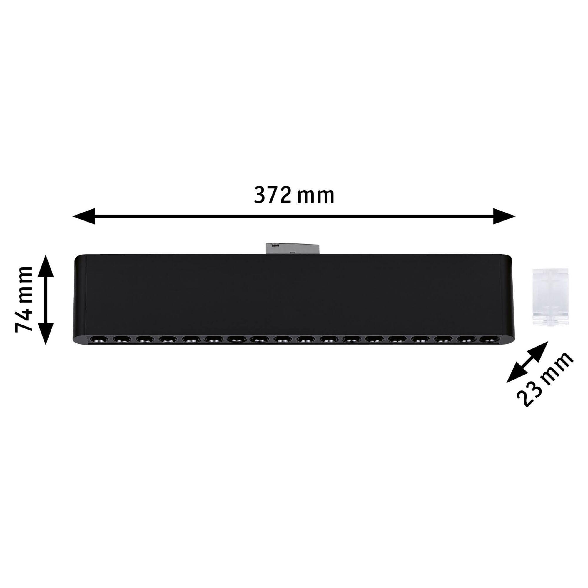 Paulmann 95715 URail Lightbar 3-Step-Dim Zelos 1050lm 10W 3000K dimmable 230V noir mat