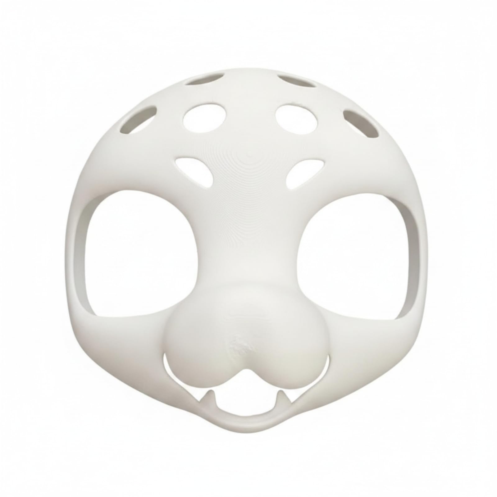 Cosplay-Masken-Rohling dreidimensionalgedruckt Masken-Shell anpassbar Maskenbasis mit Augenhöhlen für Kostümbau, Furry Head Kit