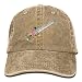 Produktbild AOHOT Herren Damen Baseball Caps,Hüte, Mützen, Classic Baseball Cap, Color Music Guitar Denim Hat Adjustable Men Plain Baseball Cap