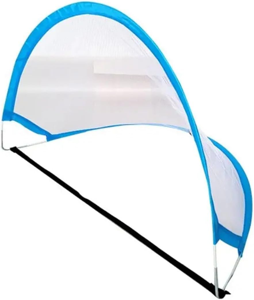 Compatible - Pop Up Folding Soccer Goal Net Set with Carrying Case Football Training Interactive Toy