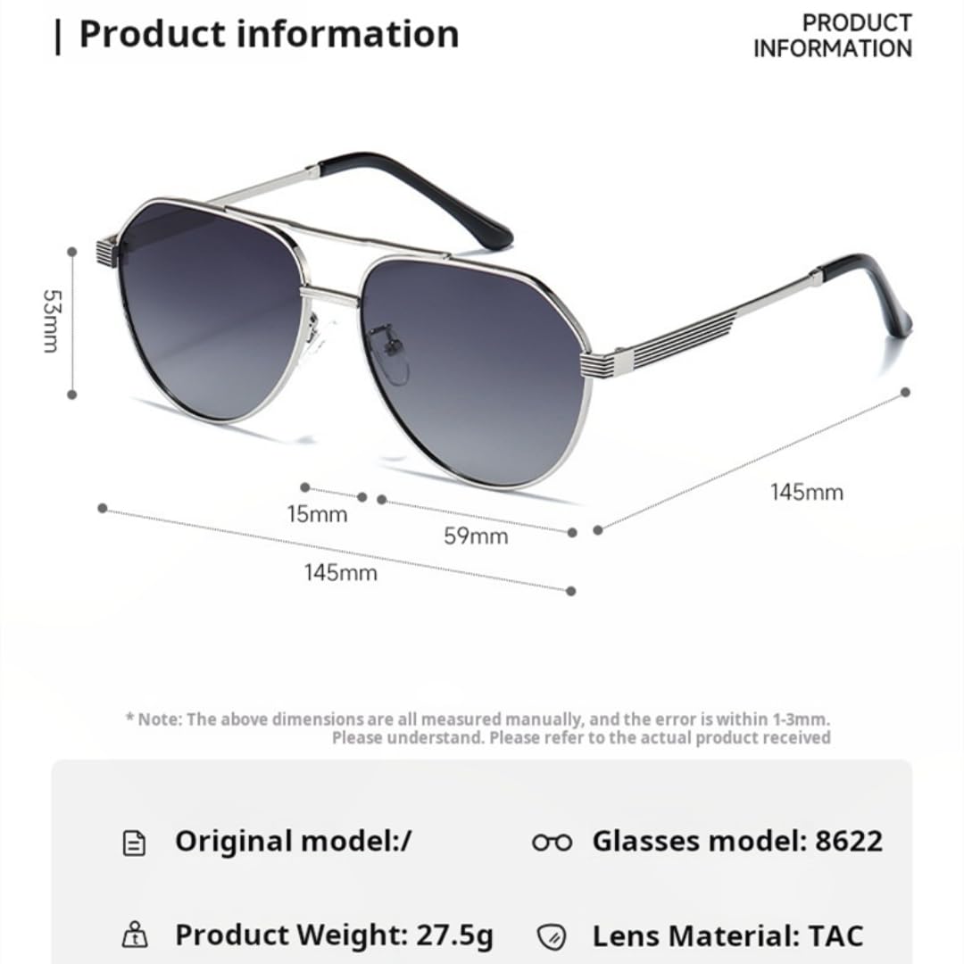 Duże okulary przeciwsłoneczne fotochromowe dla mężczyzn z filtrem UV400 dla kobiet