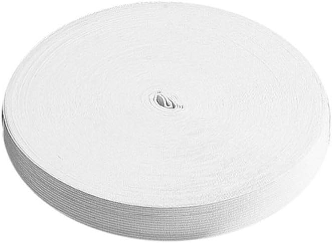EXCEART 1roll Meters Knit Elastic Band for Sewing Stretchy Material and Breathable for Clothing Projects Pants Wigs