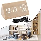 Zoom IMG-1 hplive sveglia digitale in legno Zoom IMG-1 hplive sveglia digitale in legno