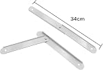 2X Folding Step Ladder Hinge Attachment Stepladders Tie Rod Replacement Kit, White