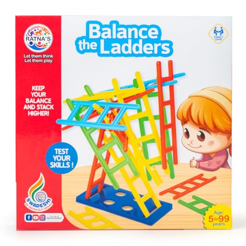 Image of RATNA'S Balance The Ladders Stacking & Balancing Skill Game for Family & Kids 5+ Years