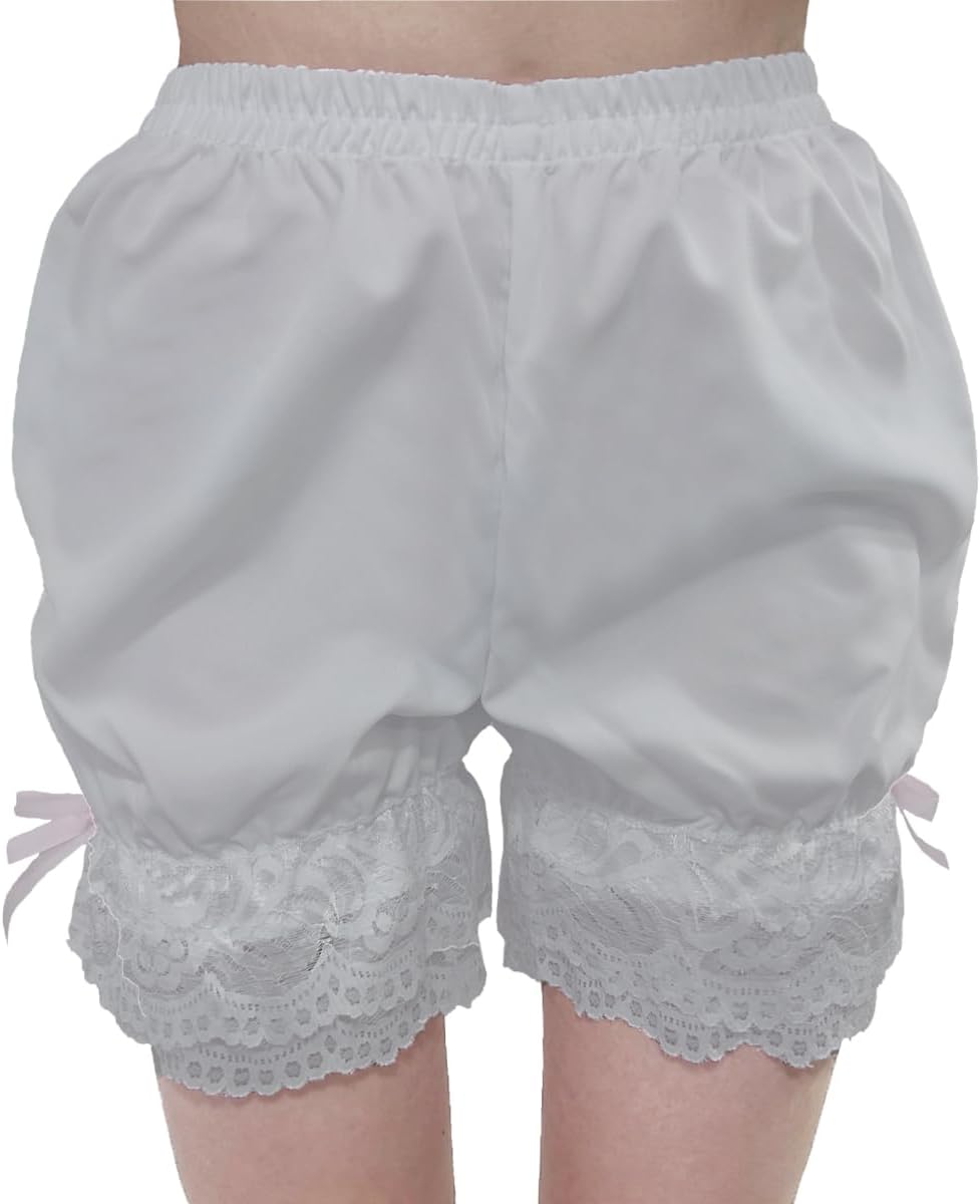 Women Cute white Lace Lolita Bloomers - Image 4