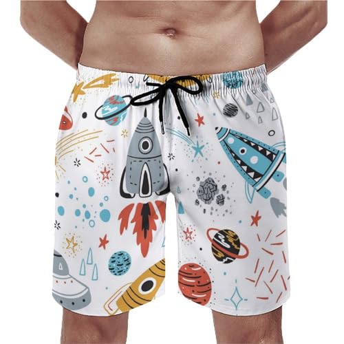 Shorts de bain homme séchage rapide UMENG avec poches et cordon