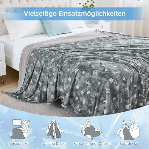 WONGS BEDDING Kühldecke Sommerdecke mit Japanische Arc-Chill Q-Max 0,43 Kühlfasern, Kühlende Decke für Menschen Absorbiert Körperwärme Selbstkühlende Decke für Bett, Grau 150x200cm
