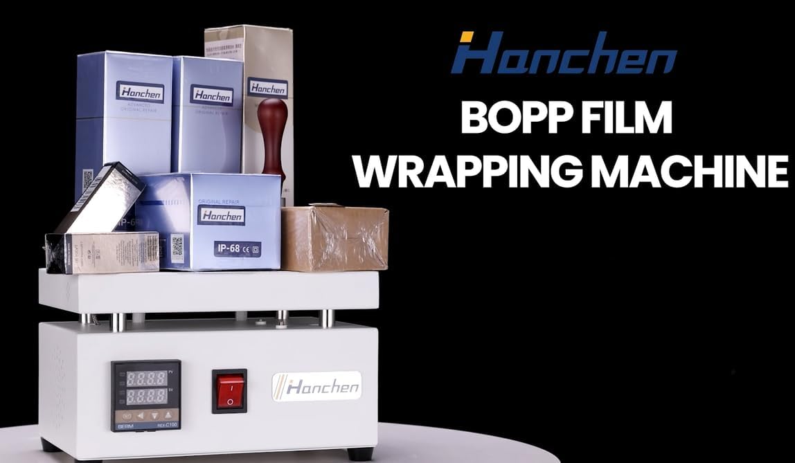 Hanchen BOPP Film for Cellophane Wrapping Machinne BOPP Film Wrapping Machine, 1,000 pcs, Thickness 0.03mm / 1.18 mil (12" x 8")