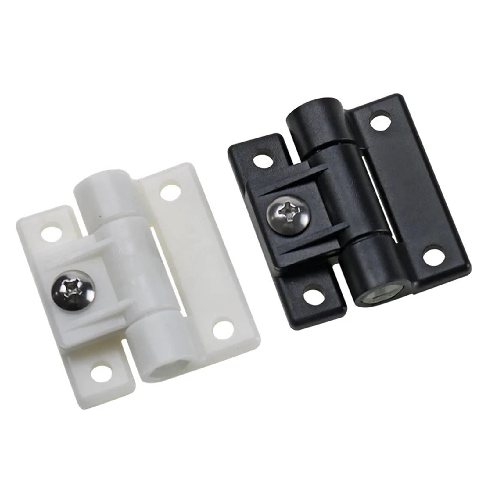 Industrial Equipment Flame-Retardant Damping Plastic Material Cabinet Door Hinge Machinery 1Pcs(White,Small)