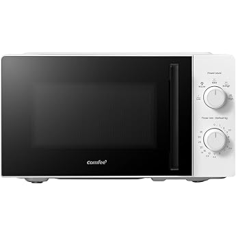 COMFEE ' Microwave 20L 700W with 5 adjustable levels | CMO-MM20L2NFPE(WH) Turntable, Compact Design, Even Cooking, Ideal for