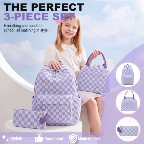 LEDAOU Girls Backpack, Kids School Bookbag, Backpack for Kids and Teens by LEDAOU - Used condition - Image 2
