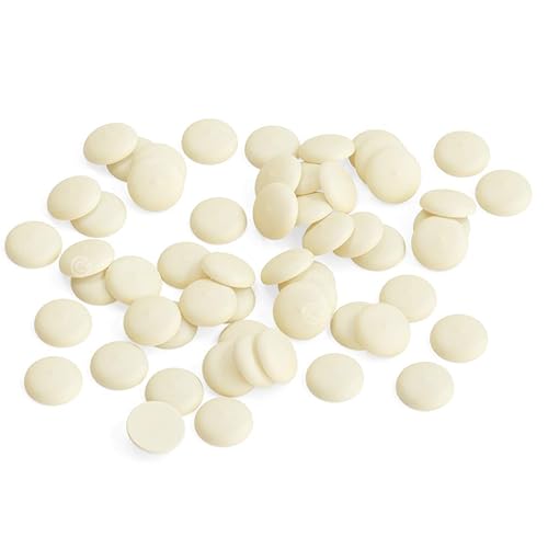 Miniatura 3 de Cambie Chocolate blanco belga Couverture 28%  Callets blancos belgas  Para chefs pasteleros, chocolateros y panaderos caseros  Empaquetado fresco en