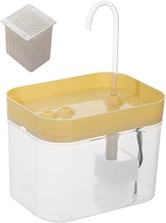 Cat Water Fountain, 1.5l Automatic Pet Water Dispenser, 6.5x5.12x4.72 Inches Continuous Flow to Encourage Hydration, Low Noise Circulating Drinking for Kitten, Medium and Large Dog